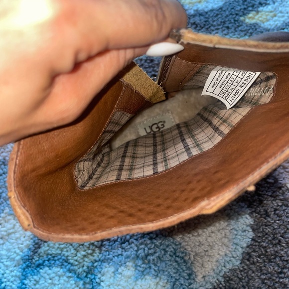 UGG Lula Mae Leather Boots Size 6.5 - Picture 4 of 9